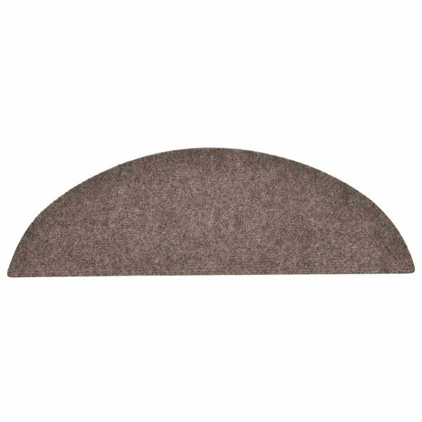 Selbstklebende Stufenmatten Beige Halbrund, 30 Stk.