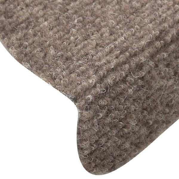 Selbstklebende Stufenmatten Beige Halbrund, 30 Stk.