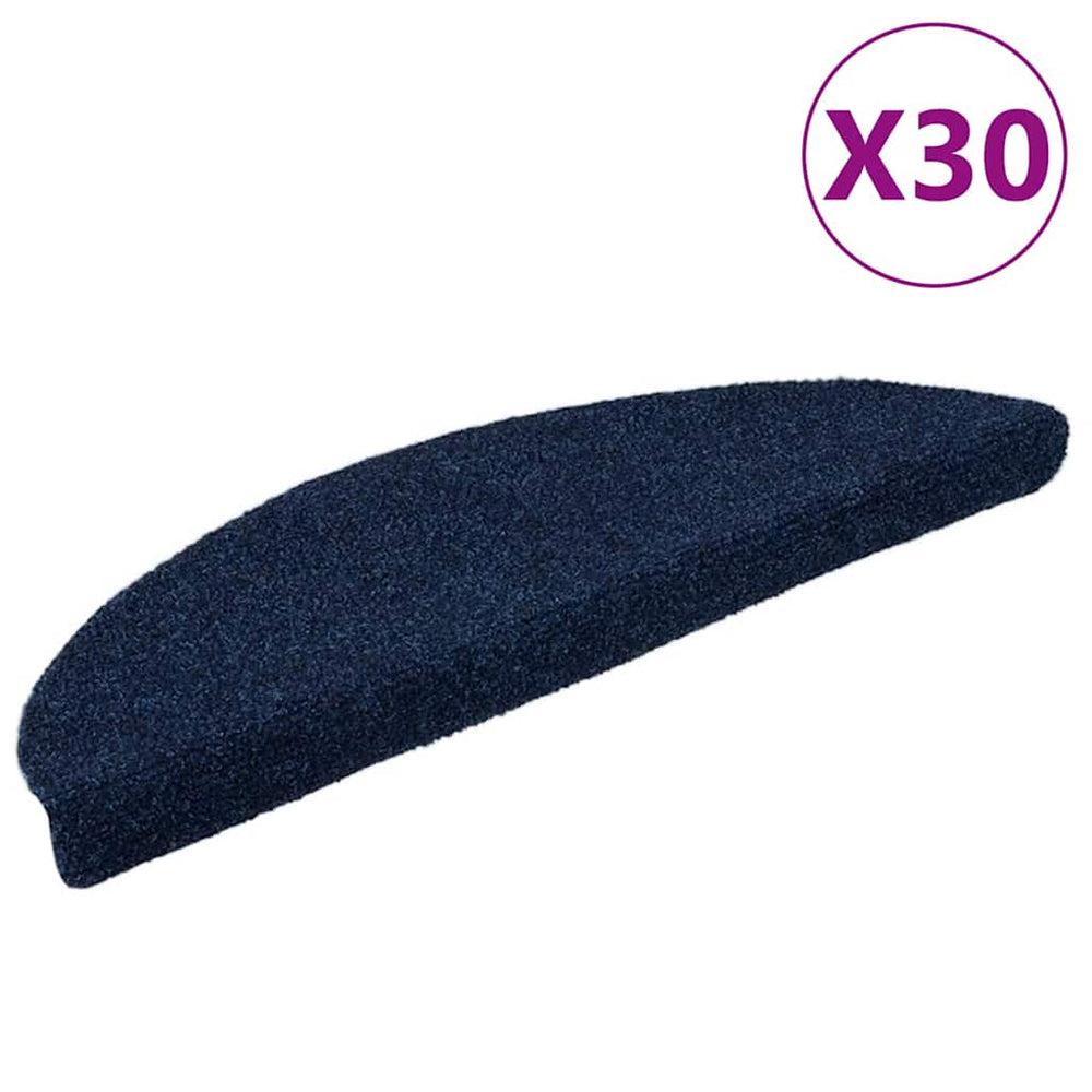Selbstklebende Stufenmatten Marineblau 30er Set