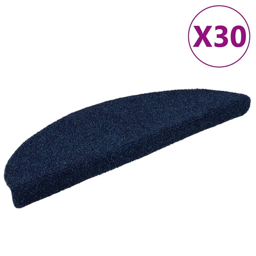Selbstklebende Stufenmatten Marineblau 30er Set