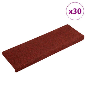 Selbstklebende Stufenmatten Bordeauxrot 30er Set