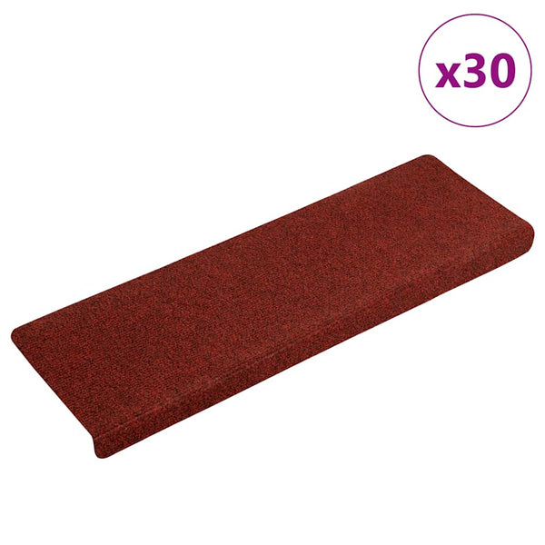 Selbstklebende Stufenmatten Bordeauxrot 30er Set