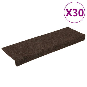 Selbstklebende Stufenmatten Braun 30er Set
