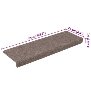 Selbstklebende Stufenmatten, 30 Stk., Beige