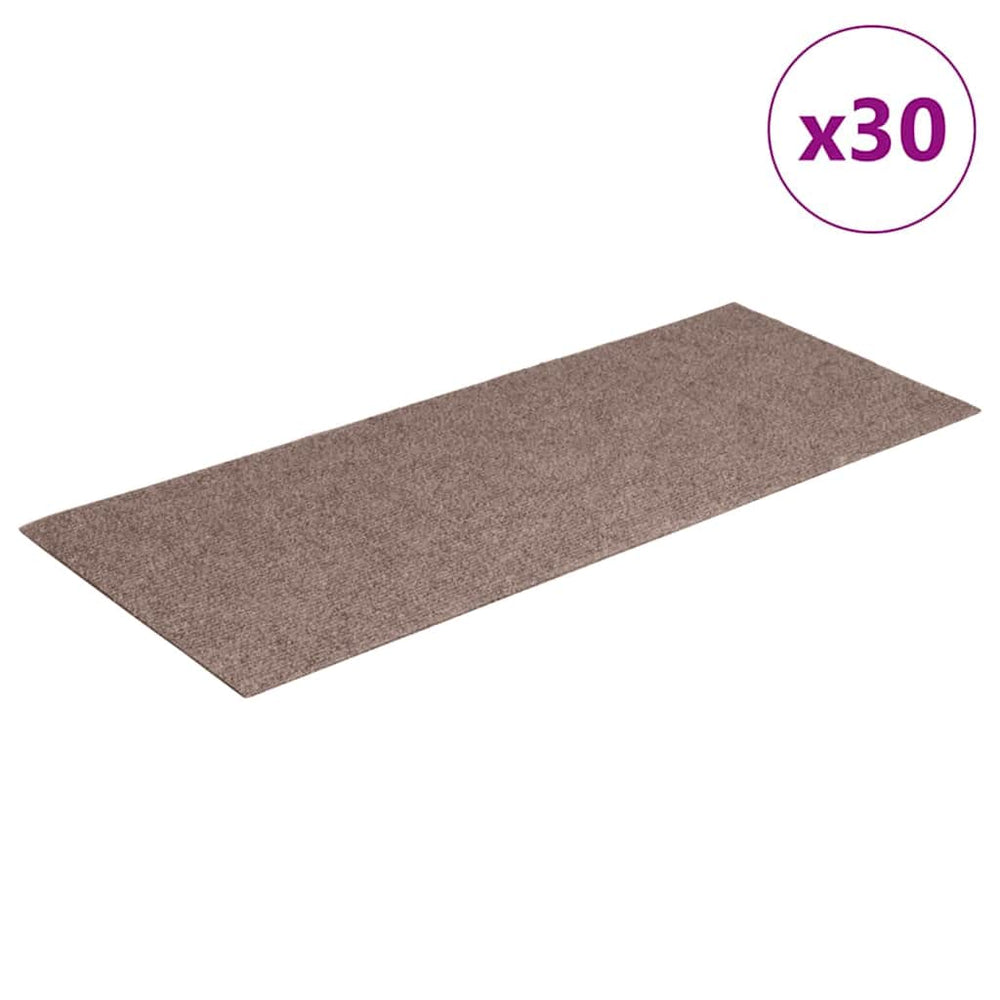 Selbstklebende Stufenmatten, 30 Stk, Hellbraun