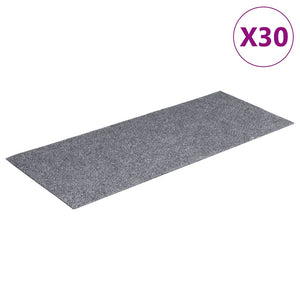 Selbstklebende Stufenmatten Hellgrau 60x25 cm, 30 Stk.