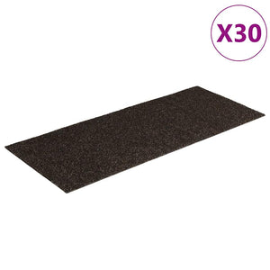 Selbstklebende Stufenmatten Dunkelbraun 60x25 cm, 30 Stk.