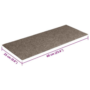 Selbstklebende Stufenmatten Beige 60x25 cm, 30 Stk.
