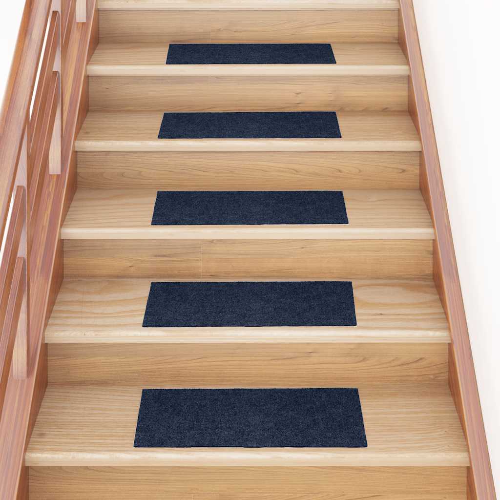 Stufenmatten Selbstklebend Marineblau 60x25 cm, 30er Set