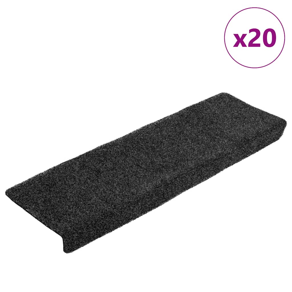 Selbstklebende Stufenmatten Dunkelgrau 20 Stk.