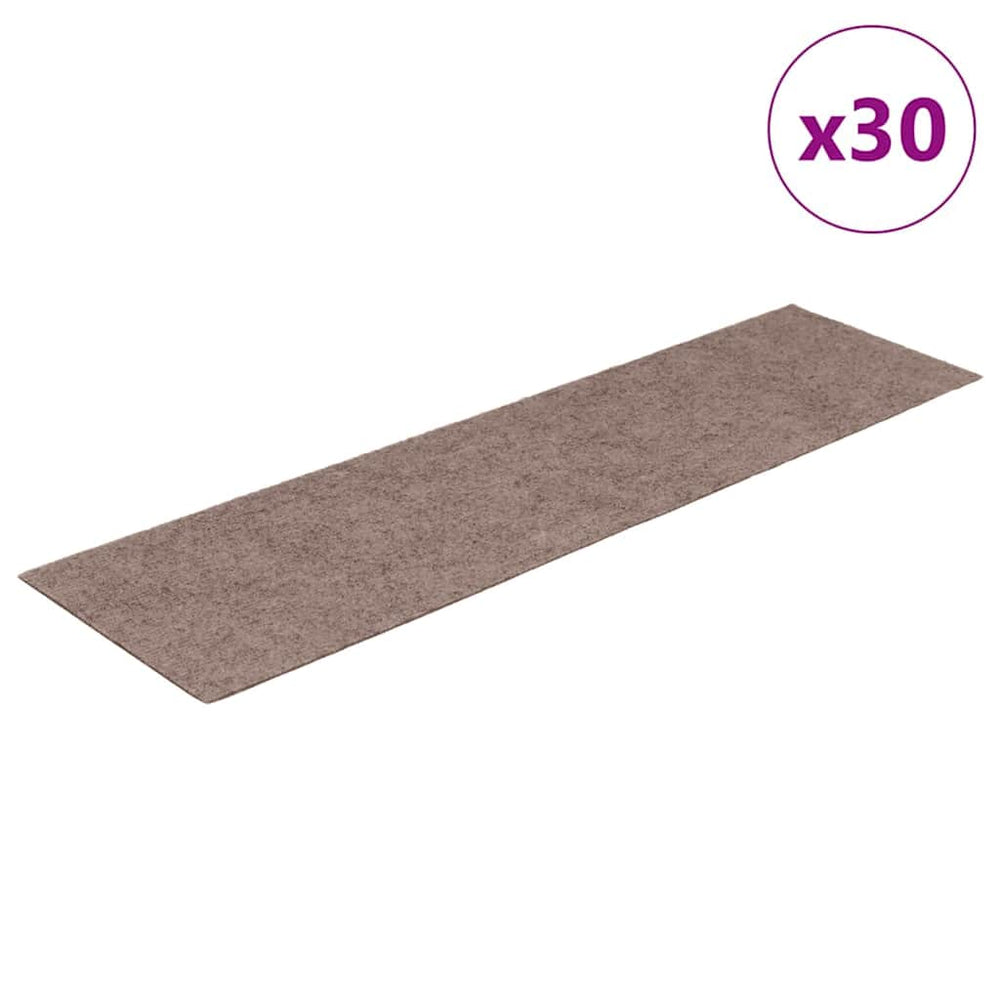 Selbstklebende Stufenmatten, 30 Stk. Hellbraun