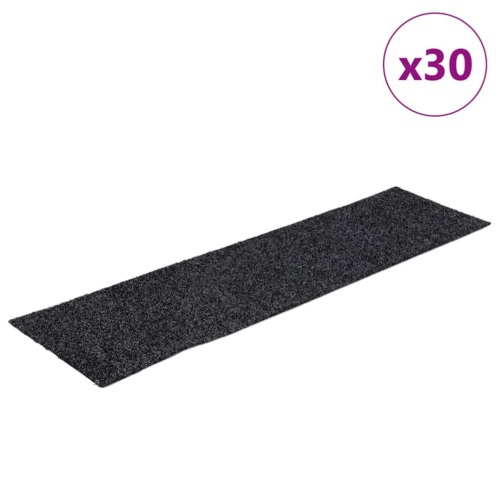 Selbstklebende Stufenmatten Dunkelgrau 76x20cm, 30er Set