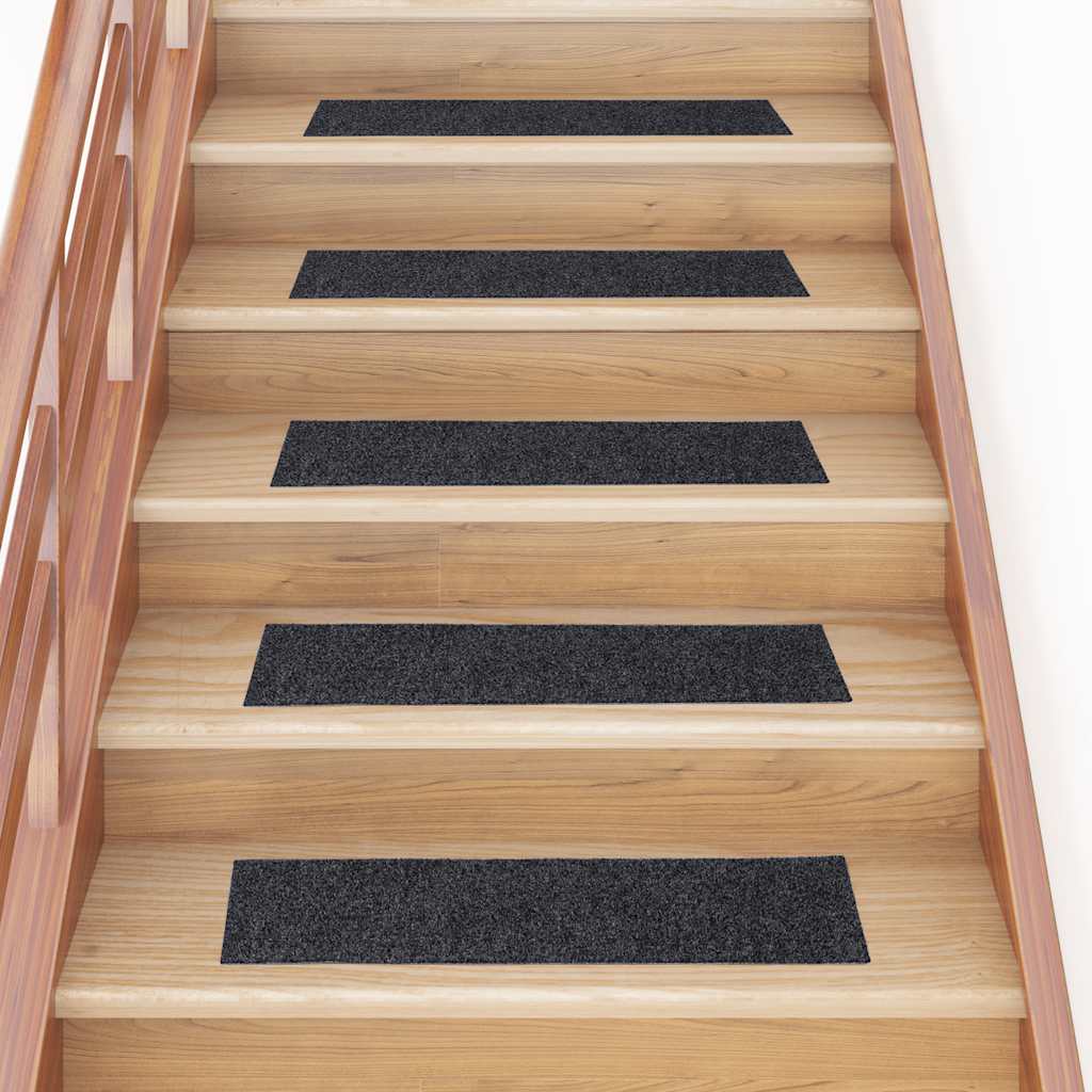 Selbstklebende Stufenmatten Dunkelgrau 76x20cm, 30er Set
