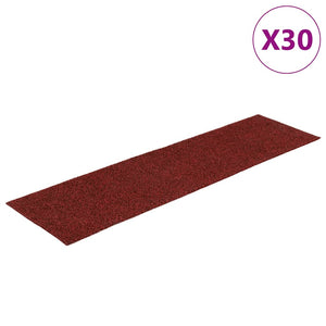 Selbstklebende Stufenmatten Bordeauxrot 76x20cm, 30 Stk.