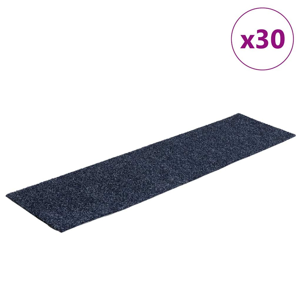 Selbstklebende Stufenmatten Grau Blau 76x20cm, 30 Stk.