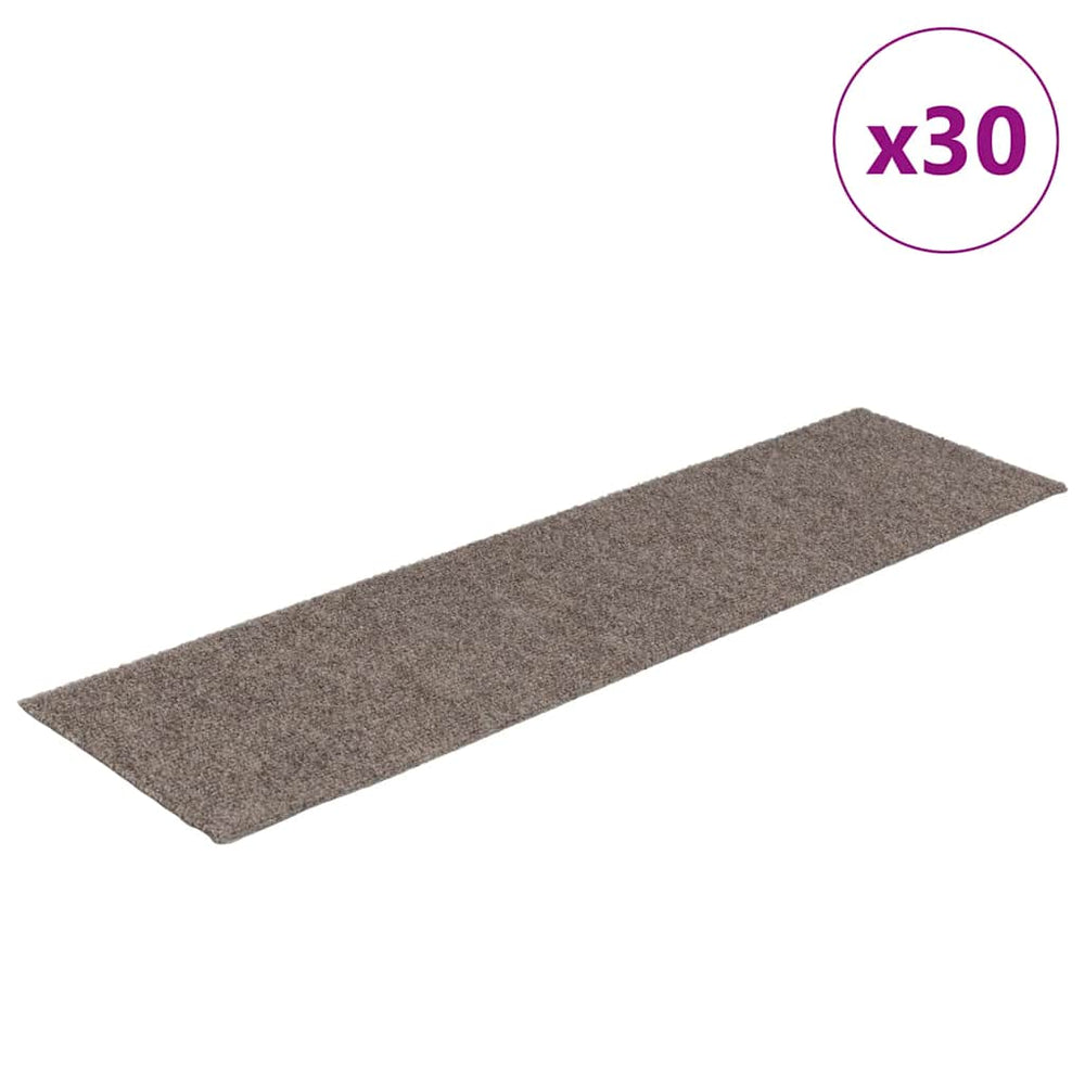 Selbstklebende Stufenmatten Beige 76x20 cm 30er Set