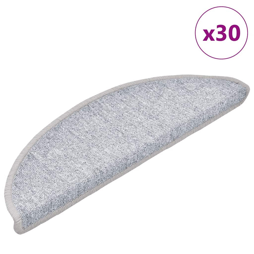 Hellgraue Stufenmatten Halbrund 30 Stk. 56x17x3 cm
