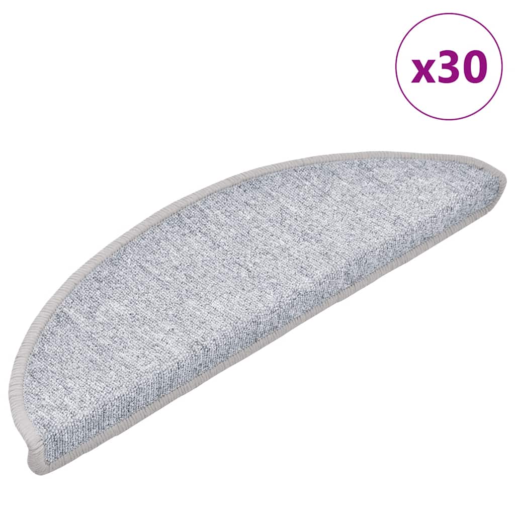 Hellgraue Stufenmatten Halbrund 30 Stk. 56x17x3 cm