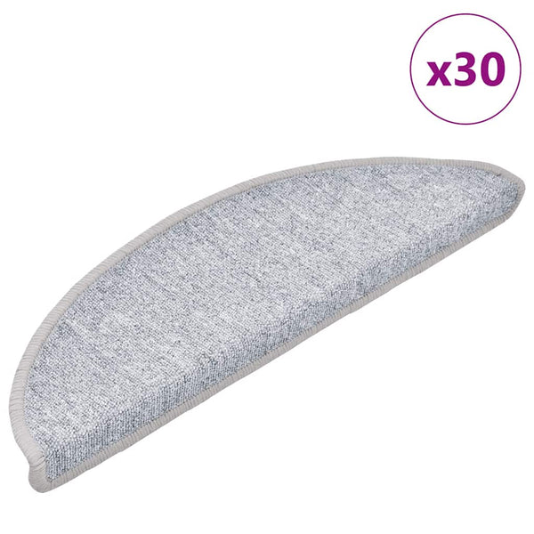 Hellgraue Stufenmatten Halbrund 30 Stk. 56x17x3 cm