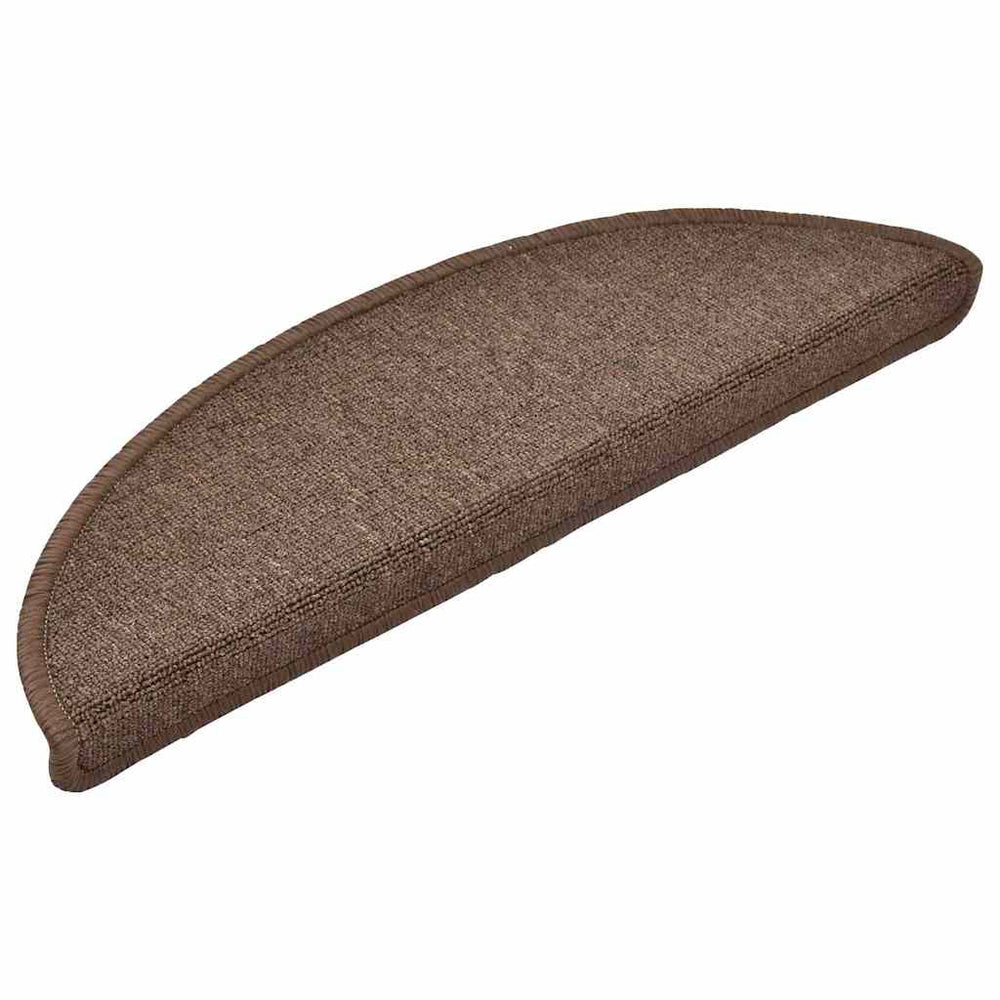 Stufenmatten Halbrund Kaffeebraun 56x17 cm, 30er Set