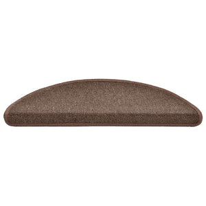Stufenmatten Halbrund Kaffeebraun 56x17 cm, 30er Set
