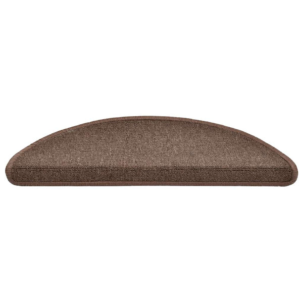 Stufenmatten Halbrund Kaffeebraun 56x17 cm, 30er Set