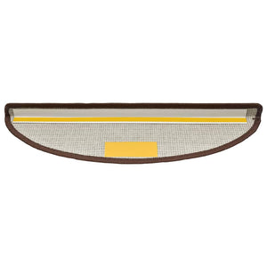 Stufenmatten Halbrund Kaffeebraun 56x17 cm, 30er Set