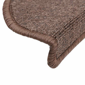 Stufenmatten Halbrund Kaffeebraun 56x17 cm, 30er Set