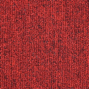 vidaXL Tapis de marches 30 pcs 56x17x3 cm Rouge Semi-circulaire