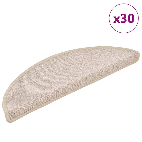 Stufenmatten Halbrund Taupe 56x17 cm, 30er Set