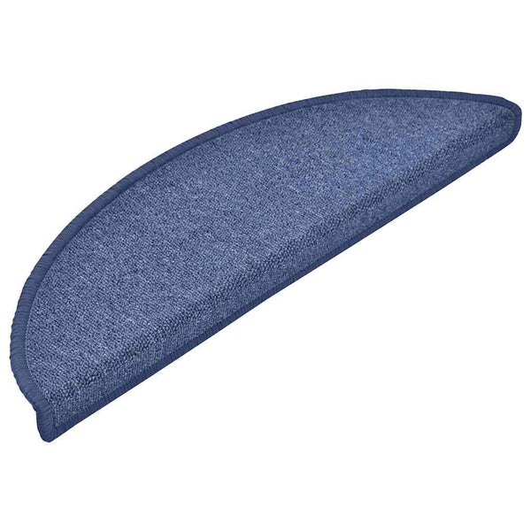 Blaue Stufenmatten Halbrund 56x17 cm, 30er Set