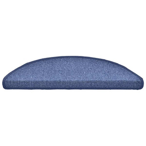 Blaue Stufenmatten Halbrund 56x17 cm, 30er Set