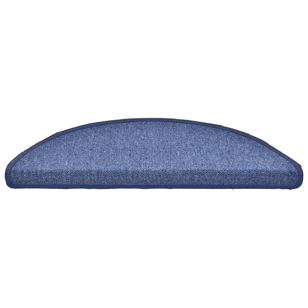 Blaue Stufenmatten Halbrund 56x17 cm, 30er Set