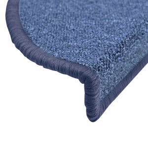 Blaue Stufenmatten Halbrund 56x17 cm, 30er Set