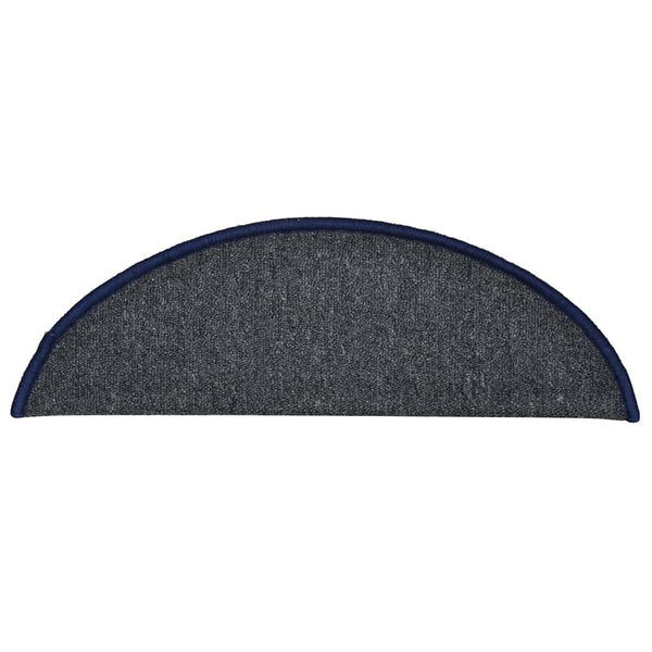 Stufenmatten Halbrund Dunkelgrau/Blau 56x17x3cm, 30er Set