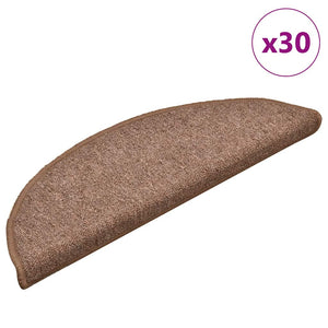Stufenmatten Halbrund Braun 56x17 cm, 30er Set