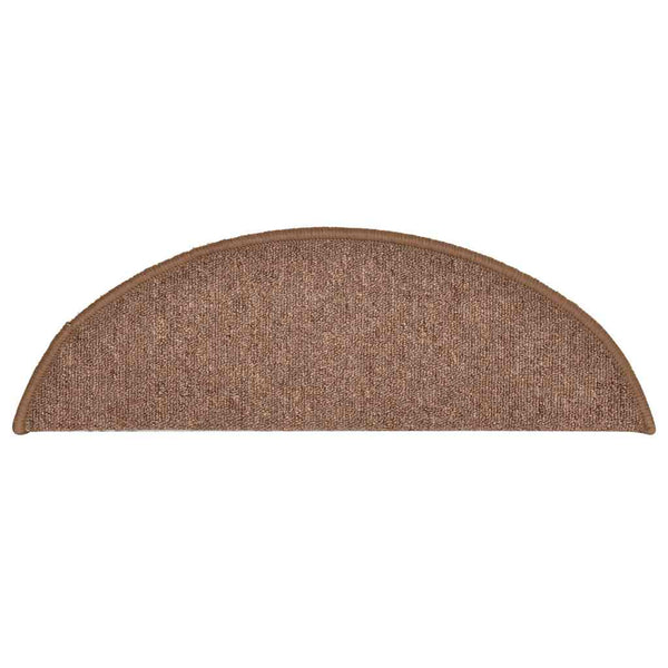 Stufenmatten Halbrund Braun 56x17 cm, 30er Set