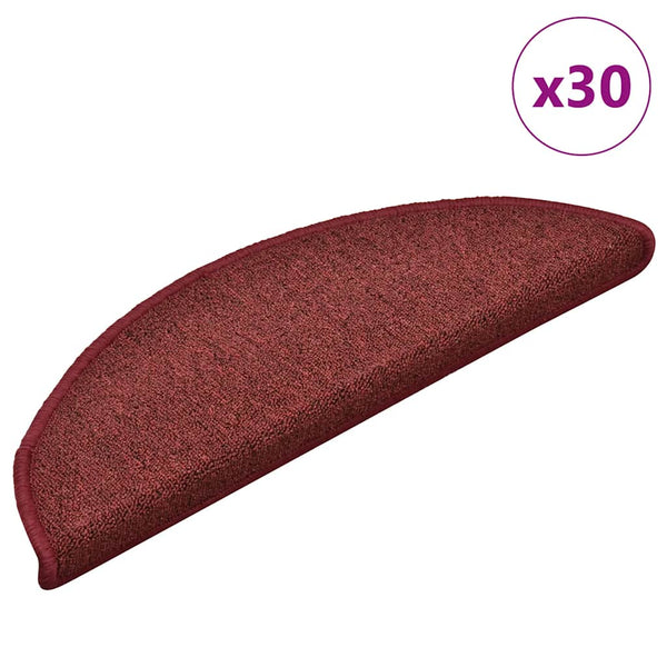 Bordeaux Stufenmatten Halbrund 56x17 cm, 30er Set