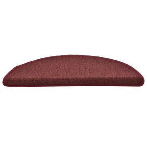 Bordeaux Stufenmatten Halbrund 56x17 cm, 30er Set