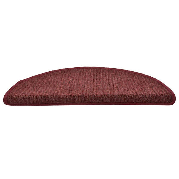 Bordeaux Stufenmatten Halbrund 56x17 cm, 30er Set