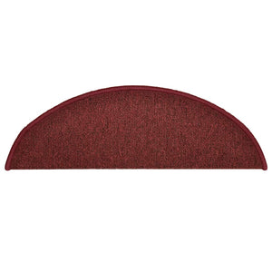 Bordeaux Stufenmatten Halbrund 56x17 cm, 30er Set