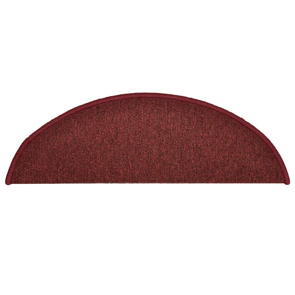 Bordeaux Stufenmatten Halbrund 56x17 cm, 30er Set