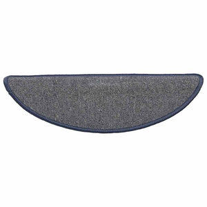 Halbrunde Stufenmatten Hellgrau/Blau, 30er Set