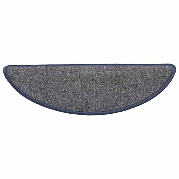 Halbrunde Stufenmatten Hellgrau/Blau, 30er Set