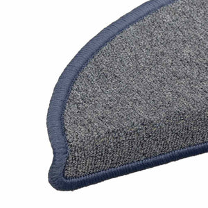Halbrunde Stufenmatten Hellgrau/Blau, 30er Set
