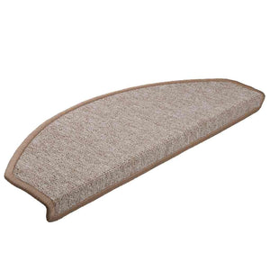 Hellbraune Stufenmatten Halbrund 65x24cm 30er Set