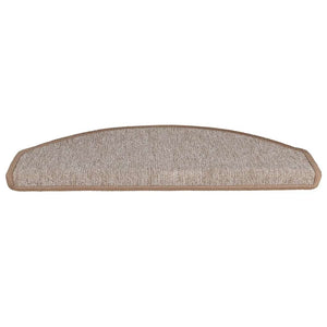 Hellbraune Stufenmatten Halbrund 65x24cm 30er Set