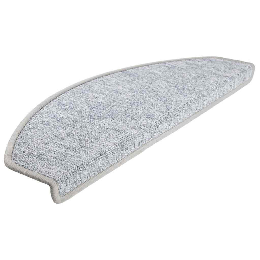 Hellgraue Stufenmatten Halbrund 65x24 cm, 30er Set