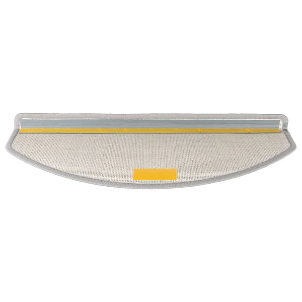 Hellgraue Stufenmatten Halbrund 65x24 cm, 30er Set