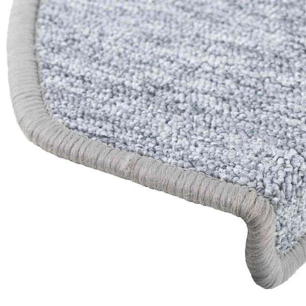 Hellgraue Stufenmatten Halbrund 65x24 cm, 30er Set